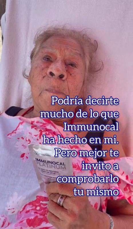 Immunocal fue como un s a l v a vidas